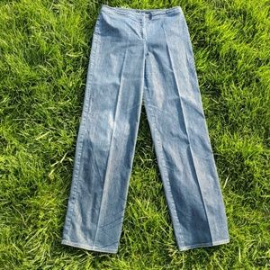St. John straight leg blue denim trouser jeans 10